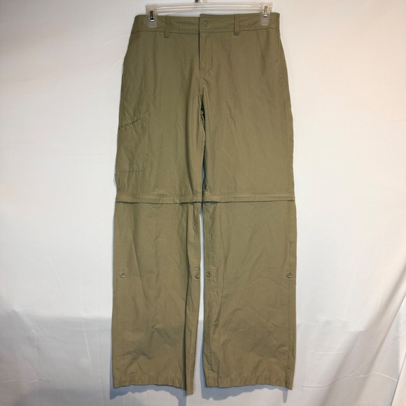 Danskin Now Pants - Danskin Now Womens Khaki Tan Convertible Zip Off Cargo Hiking Pants Size M 8 10